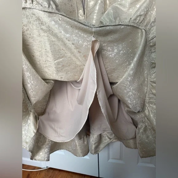V. Chapman The Avery Dress in Taupe Duchess8